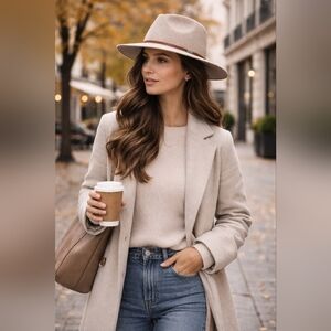 Brixton Wesley Fedora Hat – Size 7 1/4 – New With Tags